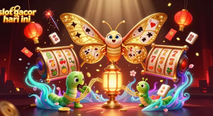 Experience the thrill of slot gacor hari ini with vibrant casino scenes and lucky symbols!