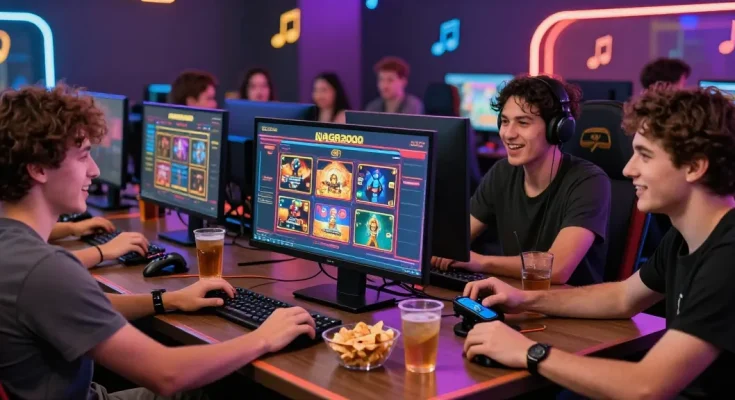 Experience exciting online gaming at https://naga2000.tech with friends, colorful atmosphere, dynamic interactions.