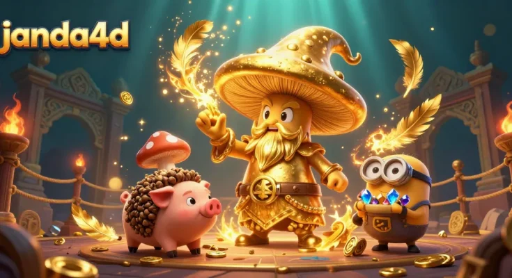 Menangkan permainan slot di janda4d dengan ilustrasi mengesankan petualangan kasino.