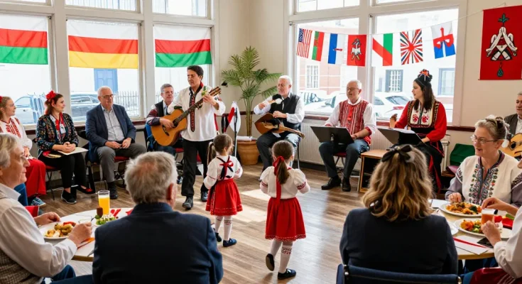 Dynamic community celebration of Polish culture in San Francisco at https://www.sfpol.com/ with families and traditional festivities