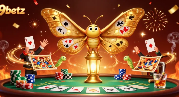 Engage in thrilling gameplay experiences with 9betz at a lively poker scene.